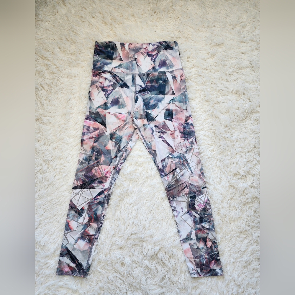 Evolution and Creation Lined Leggings Abstract Pattern size M